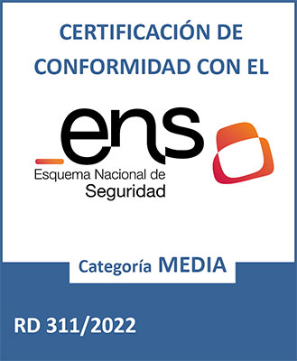 Certificado Esquema Nacional Seguridad
